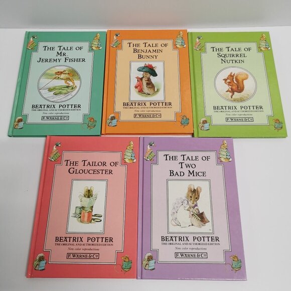 Beatrix Potter Set of 5 Books Small Illustrated Kids Stories Peter Rabbit - Picture 2 of 8